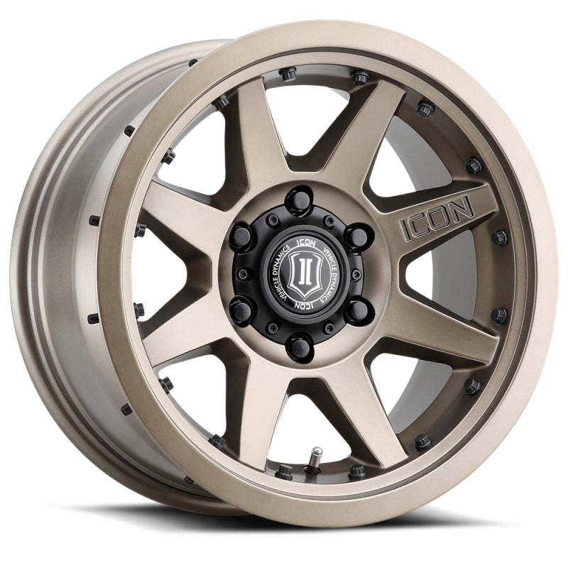 ICON Rebound Pro 17x8.5 6x135 6mm Offset 5in BS 87.1mm Bore Bronze Wheel ICON Wheels - Cast