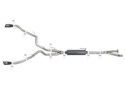 aFe MACH Force-Xp 3in to 3-1/2in 304 SS Cat-Back Exhaust w/Black Tip 17-18 Ford F-150 Raptor V6 3.5L aFe Catback