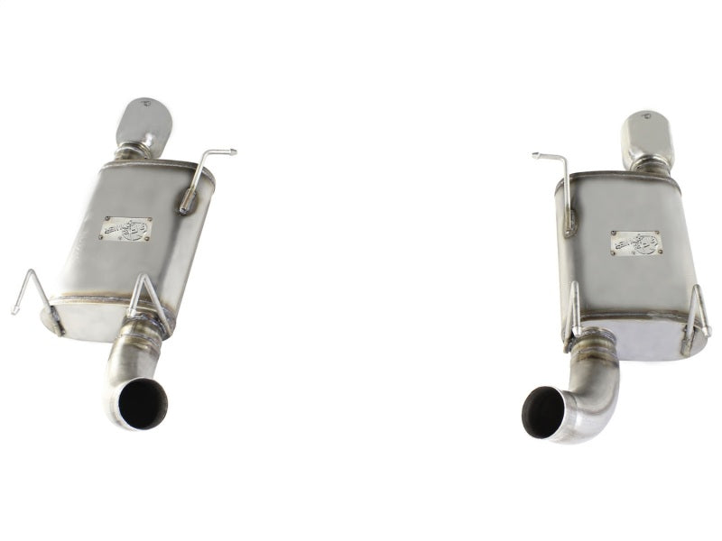 aFe MACHForce XP Exhaust 11-14 Ford Mustang GT V8-5.0L 3in. SS Axle-Back w/Polished Tips aFe Axle Back