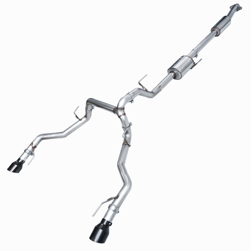 AWE Tuning 2021+ Ford F-150 Tremor (w/ Bumper Cutouts) 0FG Resonated Catback - Diamond Black Tips AWE Tuning EXHAUST