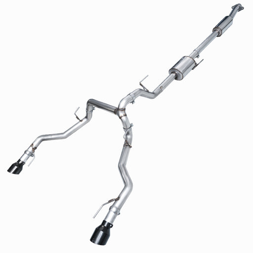 AWE Tuning 2021+ Ford F-150 Tremor (w/ Bumper Cutouts) 0FG Resonated Catback - Diamond Black Tips AWE Tuning EXHAUST