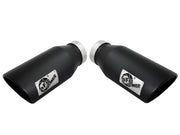 aFe Large Bore-HD 4in 409 Stainless Steel DPF-Back Exhaust w/Black Tip 15-16 Ford Diesel V8 Trucks aFe DPF Back