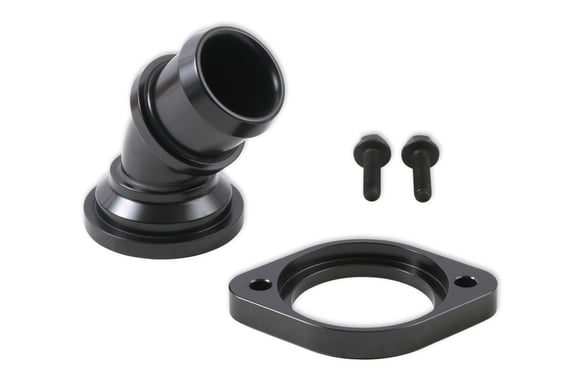 Holley Water Neck - Swivel 45 Degree Angle - Black 97-343 HOLLEY Autoparts