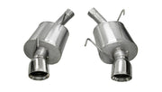 Corsa 2005-2010 Ford Mustang Shelby GT500 5.4L V8 Polished Sport Axle-Back Exhaust CORSA Performance Axle Back