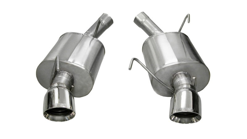Corsa 2005-2010 Ford Mustang Shelby GT500 5.4L V8 Polished Sport Axle-Back Exhaust CORSA Performance Axle Back
