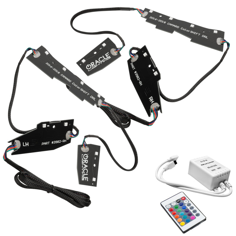 Oracle 16-18 Chevy Camaro RGB+W Headlight DRL Kit - ColorSHIFT w/ Simple Controller ORACLE Lighting Headlights