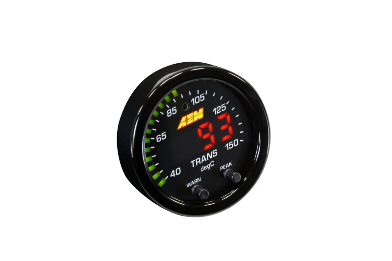 AEM X-Series Temperature 100-300F Gauge Kit (ONLY Black Bezel and Water Temp. Faceplate) AEM Gauges