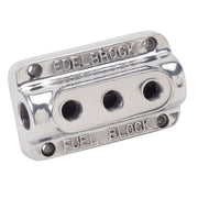 Edelbrock Fuel Block Triple Polished Edelbrock Carburetor Rebuild Components