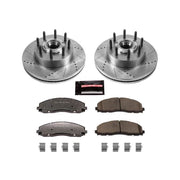 Power Stop 13-22 Ford F-350 Super Duty Front Z36 Truck & Tow Brake Kit PowerStop Brake Rotors - Slot & Drilled