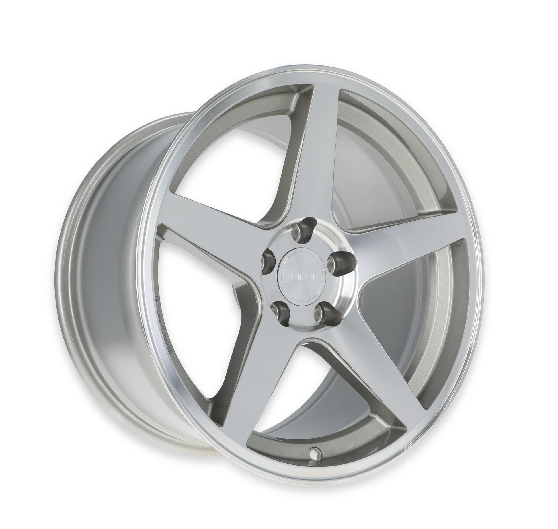 Rocket Racing Wheels - Flare - Titanium/Machined