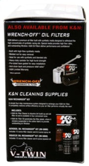 K&N Universal Chrome Filter 2.438in Flange ID x 5.125in OD x 2in H K&N Engineering Air Filters - Universal Fit