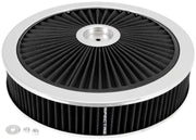 Spectre ExtraFlow HPR Air Cleaner Assembly 14in. x 3in. - Black Spectre Air Filters - Universal Fit