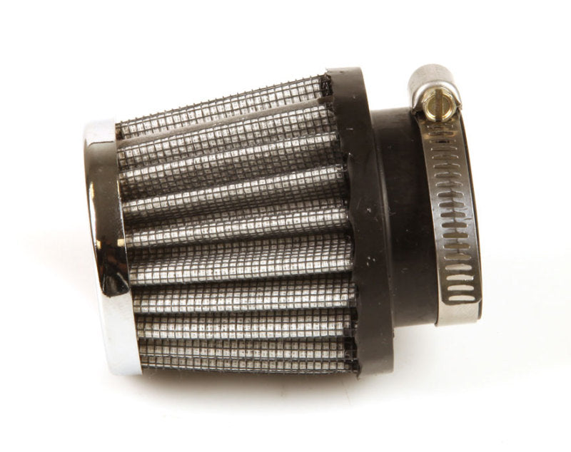 K&N Universal Chrome Filter 1 3/8 inch FLG / 2 1/2 inch Base / 2 inch Top / 2 1/4 inch Height K&N Engineering Air Filters - Universal Fit