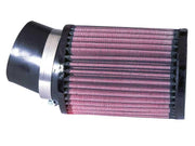 K&N Filter Universal Rubber Round Straight Filter 20 Deg Angled 2-7/16in Flange 3-3/4in OD 5in H K&N Engineering Air Filters - Universal Fit