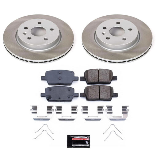 Power Stop 16-21 Chevrolet Camaro Rear Semi-Coated Rotor Kit PowerStop Brake Kits - Performance Blank