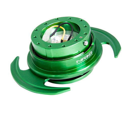 NRG Quick Release Kit Gen 3.0 - Green Body / Green Ring w/Handles NRG Quick Release Adapters