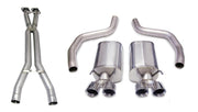 Corsa 06-11 Chevrolet Corvette C6 Z06/ZR1 Sport Cat-Back Dual Rear Exit w/ Twin 4.0in Black Tips CORSA Performance X Pipes