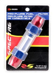 Spectre Pro-Plumbing Fuel Filter 3/8in. - Red/Blue Spectre Fuel Filters