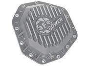 aFe Power Street Ser Rear Diff Cover Raw w/Mach Fin 2017 Ford Diesel Trucks V8-6.7L(td) Dana M275-14 aFe Diff Covers