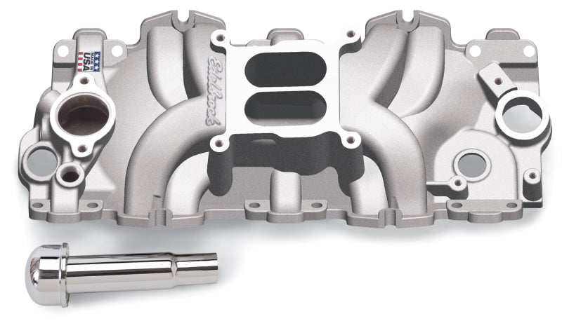 Edelbrock Intake Manifold Single Quad Perf RPM BBC 409 Inwin Lg Port As-Cast Edelbrock Intake Manifolds