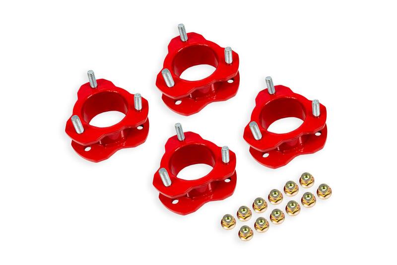 BMR 21-25 Ford Bronco (Exc. Bronco Sport) 2in Leveling Kit - Red BMR Suspension Bushing Kits