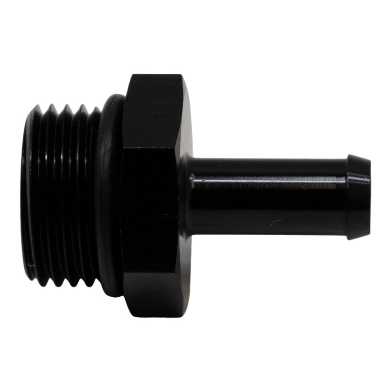 DeatschWerks 8AN ORB Male to 5/16in Male Barb Fitting (Incl O-Ring) - Anodized Matte Black DeatschWerks Fittings