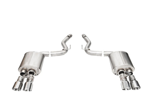 Corsa 2024+ Ford Mustang V8 5.0L 3in Axle-Back Exhaust System w/ Twin 4in Polished Pro-Series Tips CORSA Performance Axle Back