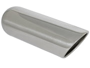 aFe MACHForce XP Exhausts Tips SS-304 EXH Tip 3In x 4Out x 12L Sgl-Ang Weld On aFe Catback