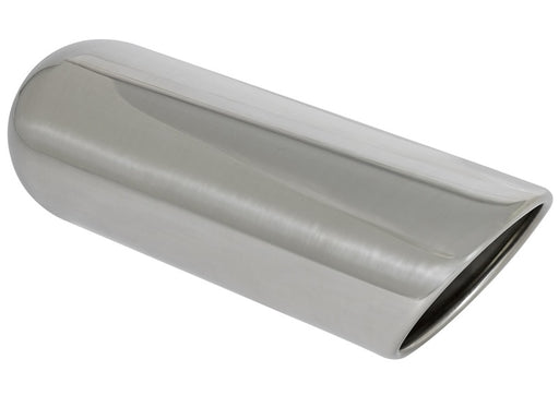 aFe MACHForce XP Exhausts Tips SS-304 EXH Tip 3In x 4Out x 12L Sgl-Ang Weld On aFe Catback