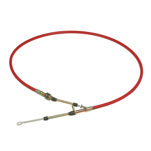 B&M Super Duty Race Shifter Cable - 5-Foot Length - Red 80833 B&M Autoparts