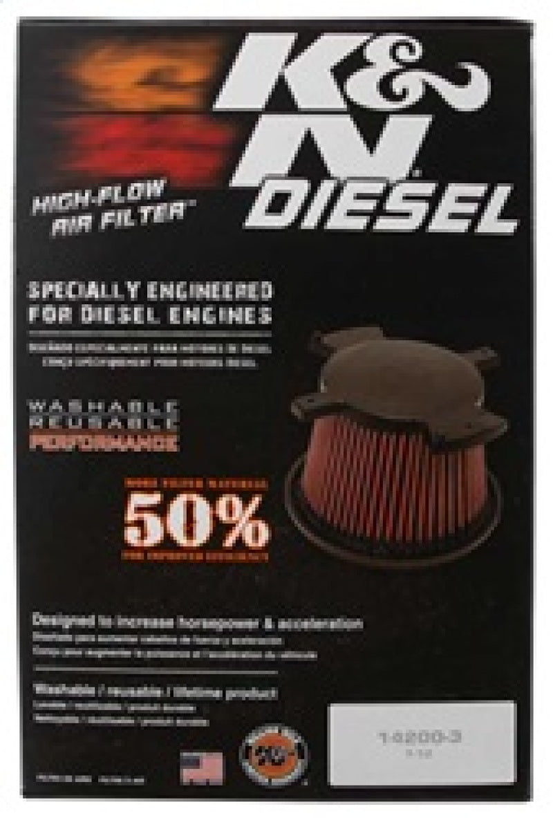 K&N 08-10 Ford F250 Super Duty 6.4L Drop In Air Filter K&N Engineering Air Filters - Drop In