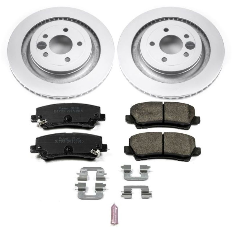 Power Stop 15-19 Ford Mustang Rear Z17 Evolution Geomet Coated Brake Kit PowerStop Brake Kits - Performance Blank