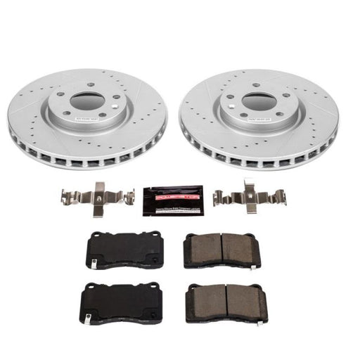 Power Stop 15-19 Chevrolet Corvette Front Z23 Evolution Sport Brake Kit PowerStop Brake Kits - Performance D&S
