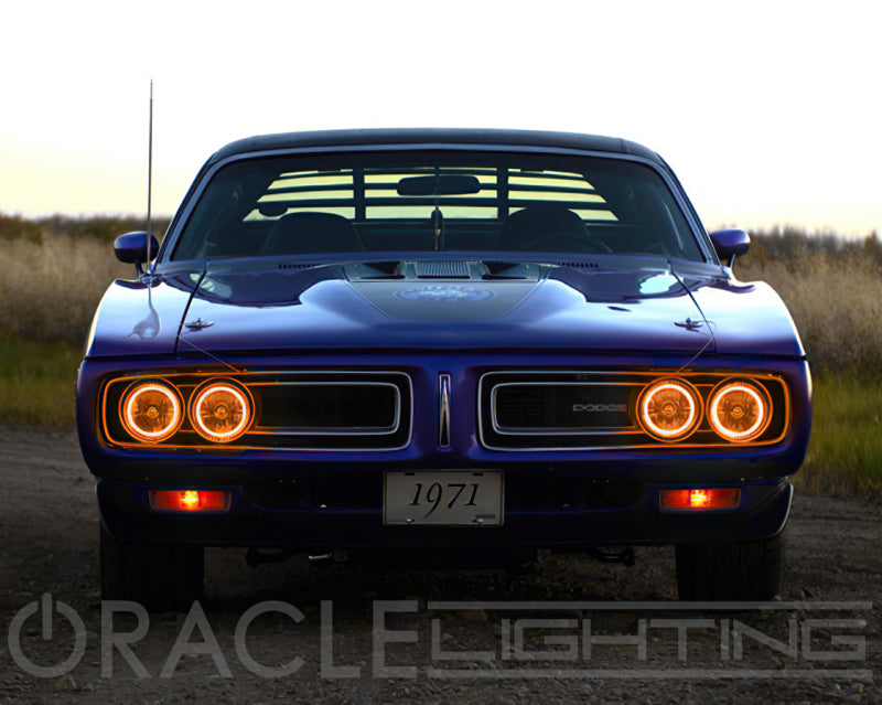 Oracle Pre-Installed Lights 5.75 IN. Sealed Beam - Amber Halo ORACLE Lighting Headlights