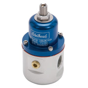 Edelbrock Fuel Pressure Regulator Carbureted 160 GPH 5-10 PSI 3/8In In/Out 3/8In Return Blue/Clear Edelbrock Fuel Pressure Regulators