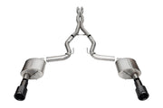 Corsa 2024+ Ford Mustang GT 5.0L V8 Xtreme 4.5 Cat-Back Duel Rear w/ 4.5 In Carbon Fiber Tips CORSA Performance Catback