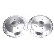 Power Stop 97-00 Ford Expedition Rear Evolution Drilled & Slotted Rotors - Pair PowerStop Brake Rotors - Slot & Drilled