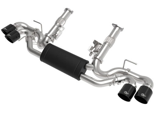 aFe MACH Force-Xp 2-1/2in 304SS Cat-Back 2020 Chevy Corvette (C8) 6.2L - Black Tip aFe Catback