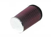K&N Universal Chrome Filter 4 inch FLG / 5 3/8 inch Bottom / 4 1/2 inch Top / 8 inch Height K&N Engineering Air Filters - Universal Fit