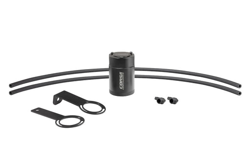 Corsa 3/8in Universal 3 oz. Aluminum Oil Catch Can with Mounting Brackets CORSA Performance Oil Catch Cans