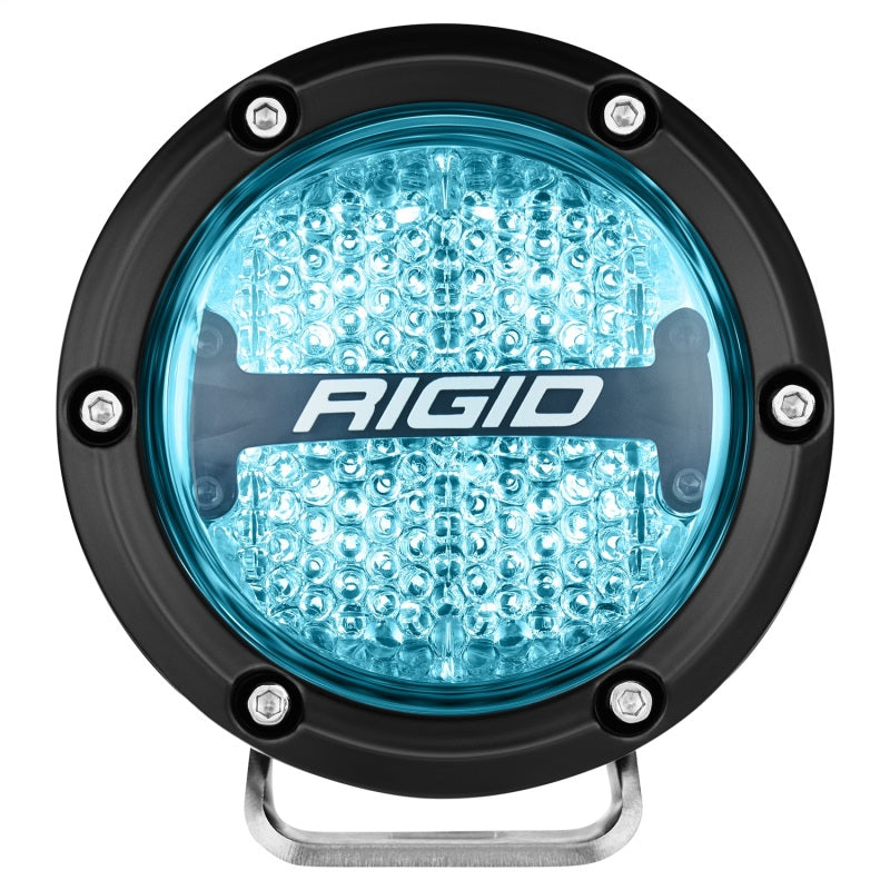Rigid Industries 360-Series 4in LED Off-Road Diffused Beam - RGBW Backlight (Pair) Rigid Industries Light Bars & Cubes