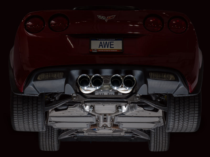 AWE Tuning 09-13 Chevrolet Corvette 6.2L Touring Edition Axle-Back Exhaust w/ Chrome Silver Tips AWE Tuning Axle Back