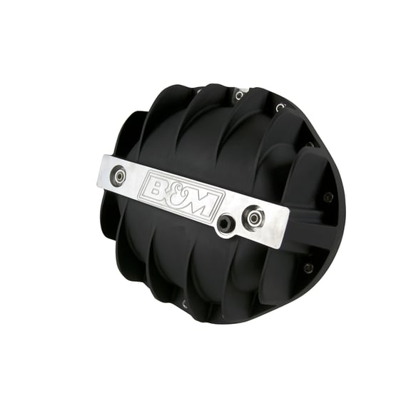 B&M Hi-Tek Aluminum Differential Cover for GM 9.5-inch 14-bolt - Black 71505 B&M Autoparts