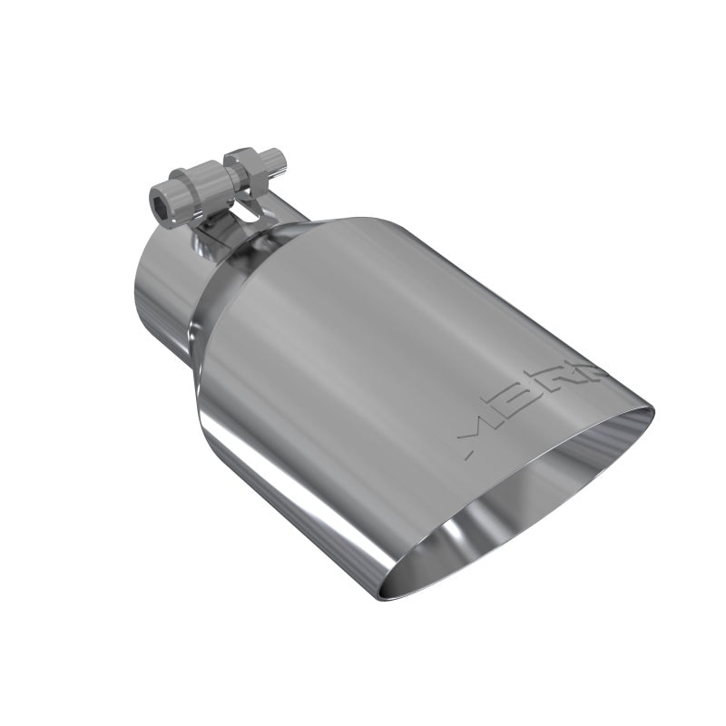 MBRP Universal Tip 4in O.D. Dual Wall Angled 2.5in inlet 8in length T304 MBRP Steel Tubing