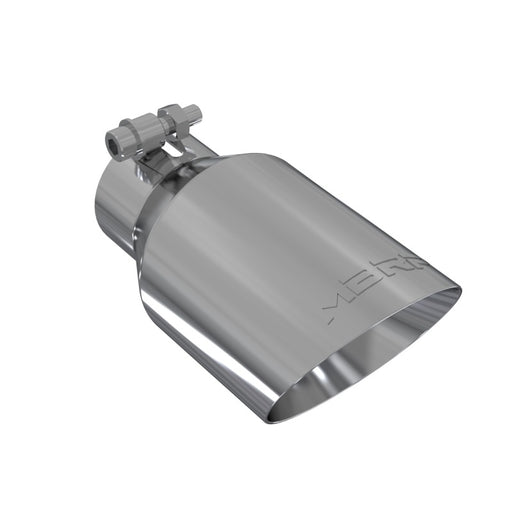 MBRP Universal Tip 4in O.D. Dual Wall Angled 2.5in inlet 8in length T304 MBRP Steel Tubing