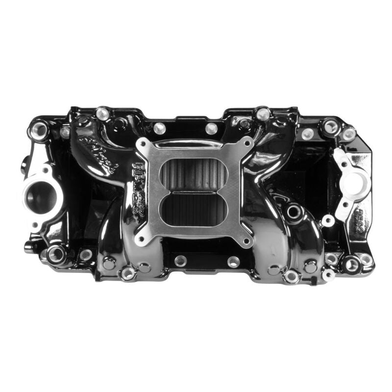 Edelbrock B/B Chev Rect Port RPM Air-Gap Manifold - Black Plasma Finish Edelbrock Intake Manifolds