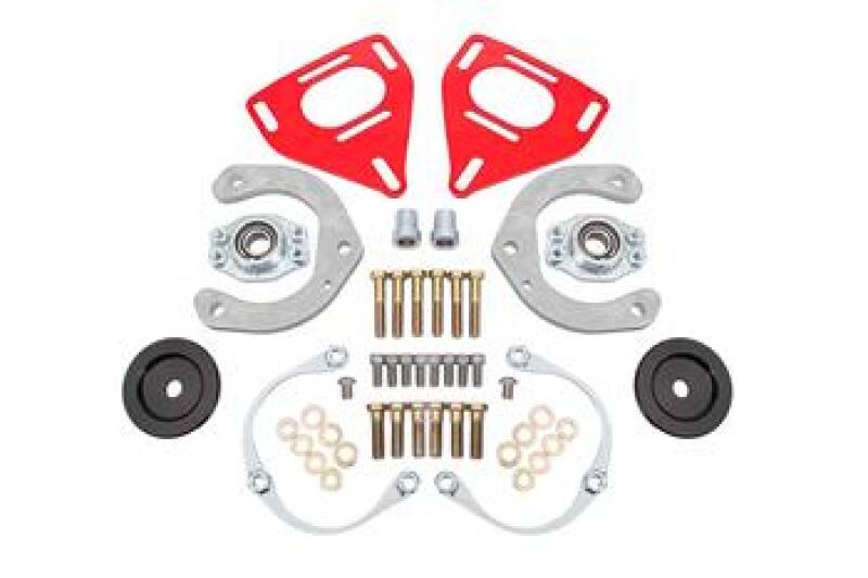 BMR 16-24 Chevrolet Camaro Caster Camber Plates (Coil-Over Only) - Red BMR Suspension Shock Mounts & Camber Plates