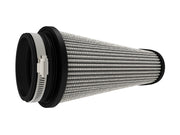 aFe Magnum FLOW Pro DRY S Universal Air Filter 3.5in Flange 5.75x5in Base 6x2.75in Top 6.5in Height aFe Air Filters - Universal Fit