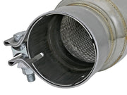 aFe MACH Force-Xp Resonator 2-1/2 IN Inlet/Outlet x 4 IN Dia. x 12 IN Body x 15 IN Overall Length aFe Resonators