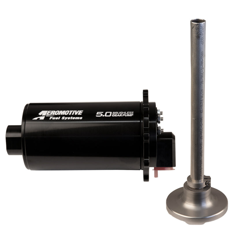 Aeromotive Brushless Spur Gear Fuel Pump w/TVS Controller - Universal - In-Tank - 90 Deg - 5gp Aeromotive Fuel Pumps